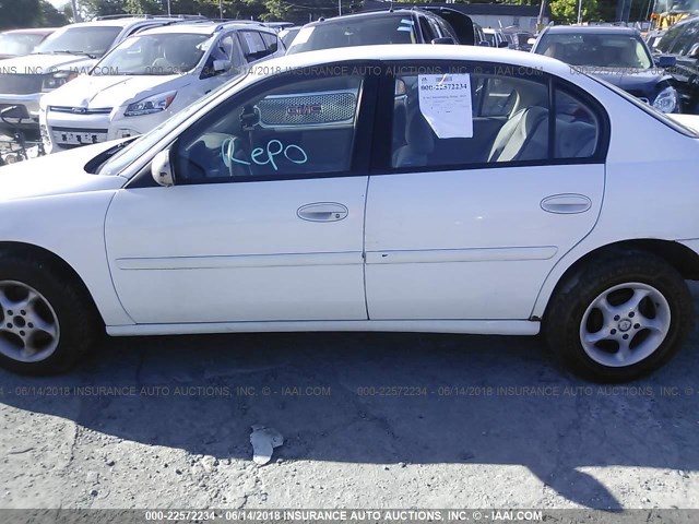 1G1NE52JX3M506807 - 2003 CHEVROLET MALIBU LS WHITE photo 6