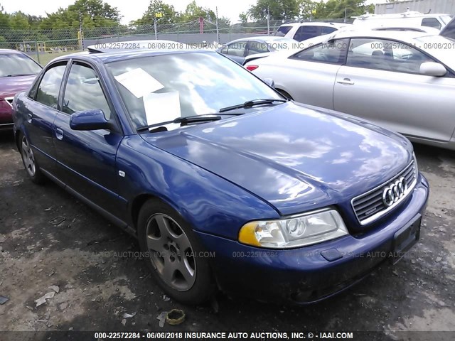 WAUDC68D91A029489 - 2001 AUDI A4 1.8T QUATTRO BLUE photo 1