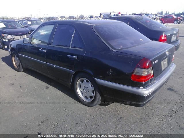 WDBHA29G6WF754617 - 1998 MERCEDES-BENZ C 280 BLACK photo 3