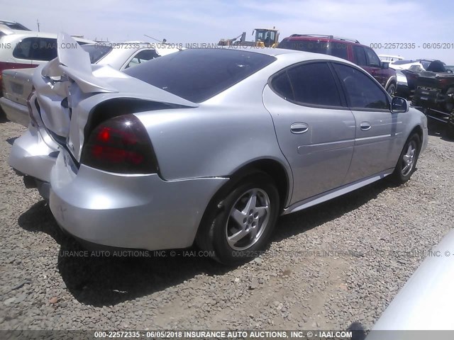 2G2WP522441125079 - 2004 PONTIAC GRAND PRIX GT SILVER photo 4