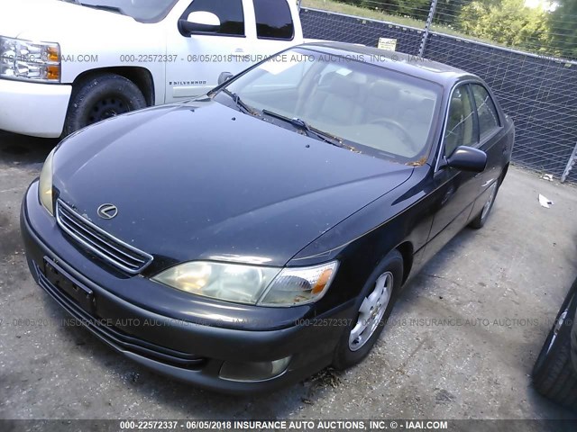 JT8BF28G5Y5077366 - 2000 LEXUS ES 300 BLACK photo 2