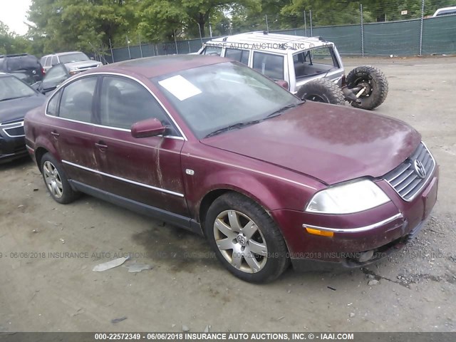 WVWRH63B01E149495 - 2001 VOLKSWAGEN PASSAT GLX 栗色 照片 1