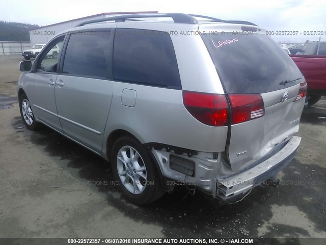 5TDZA22C55S338912 - 2005 TOYOTA SIENNA XLE/XLE LIMITED SILVER photo 3