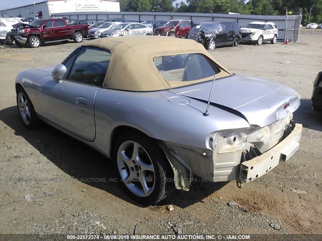 JM1NB353410203513 - 2001 MAZDA MX-5 MIATA LS SILVER photo 3