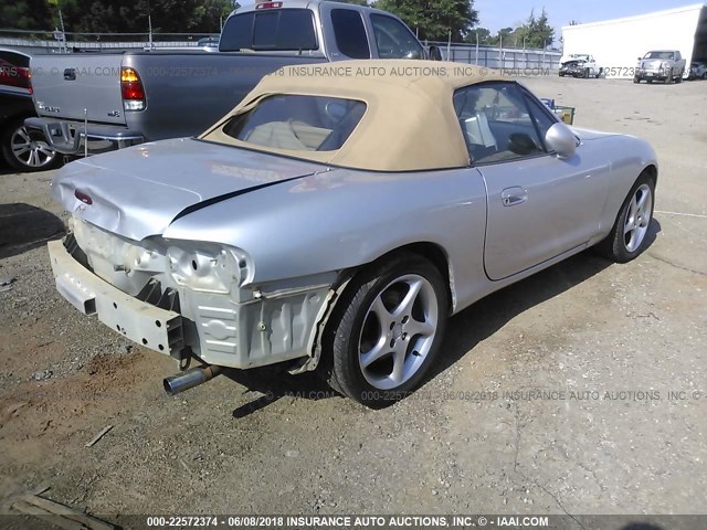 JM1NB353410203513 - 2001 MAZDA MX-5 MIATA LS SILVER photo 4