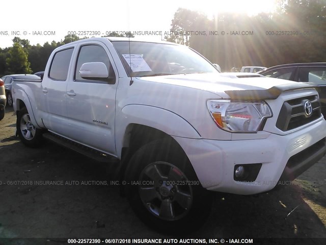 3TMMU4FN1CM047782 - 2012 TOYOTA TACOMA DOUBLE CAB LONG BED WHITE photo 1