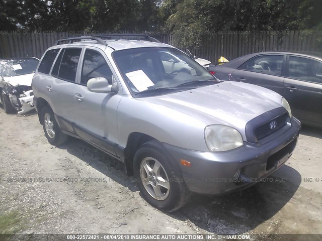 KM8SC83D31U096709 - 2001 HYUNDAI SANTA FE GLS/LX SILVER photo 1