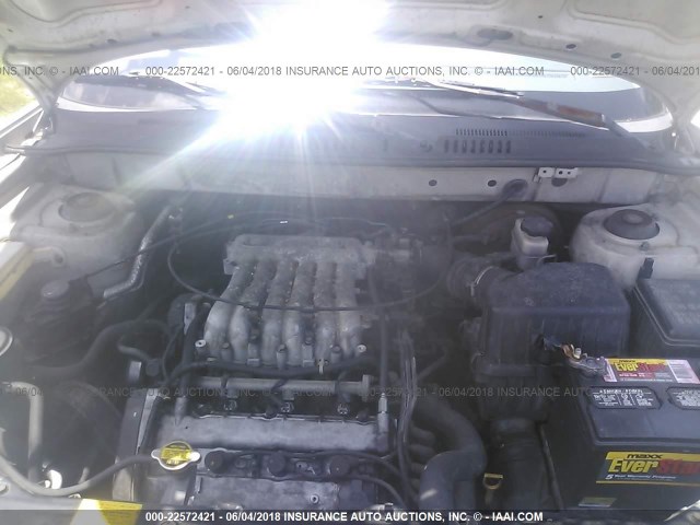 KM8SC83D31U096709 - 2001 HYUNDAI SANTA FE GLS/LX SILVER photo 10