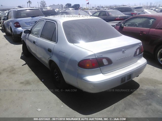 1NXBR12E2YZ335774 - 2000 TOYOTA COROLLA VE/CE/LE 灰色 照片 3
