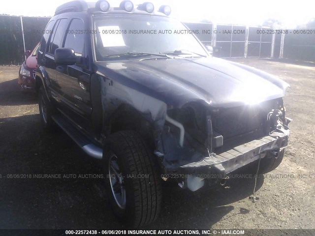 1J4GL38K23W657875 - 2003 JEEP LIBERTY RENEGADE BLACK photo 1