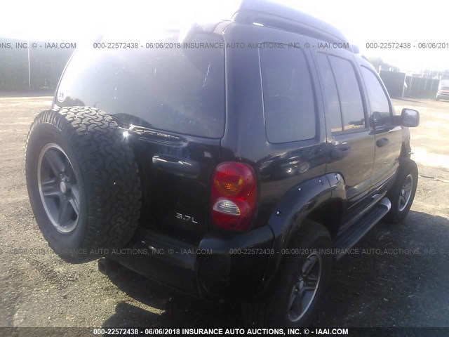 1J4GL38K23W657875 - 2003 JEEP LIBERTY RENEGADE BLACK photo 4