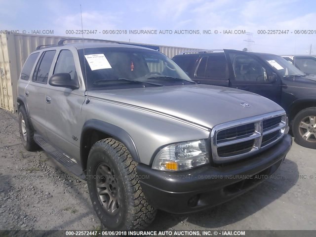 1B4HR38NX2F174875 - 2002 DODGE DURANGO SPORT/SXT GRAY photo 1