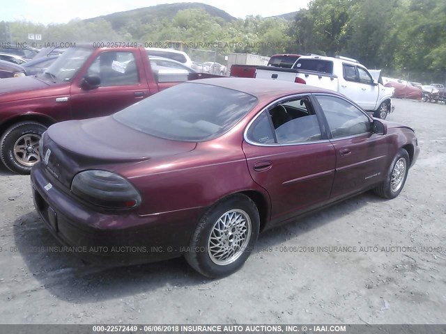 1G2WJ52K7YF282203 - 2000 PONTIAC GRAND PRIX SE 红色 照片 4
