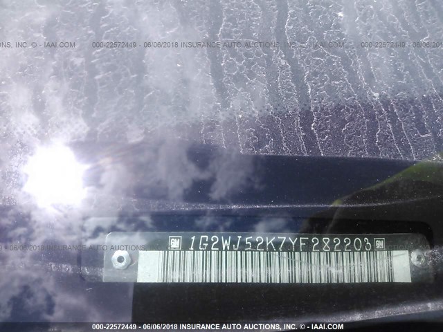 1G2WJ52K7YF282203 - 2000 PONTIAC GRAND PRIX SE 红色 照片 9