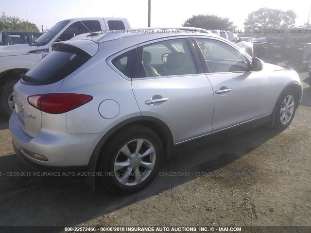 JNKAJ09E88M304406 - 2008 INFINITI EX35 JOURNEY SILVER photo 4