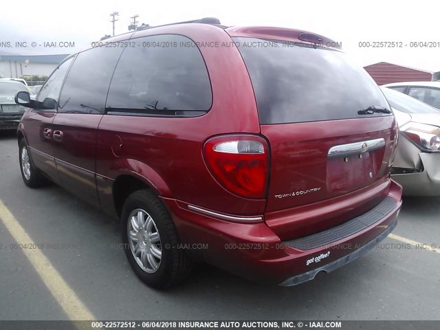 2C4GP54L45R161511 - 2005 CHRYSLER TOWN & COUNTRY TOURING RED photo 3