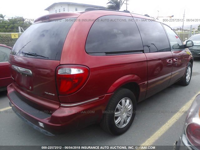 2C4GP54L45R161511 - 2005 CHRYSLER TOWN & COUNTRY TOURING RED photo 4