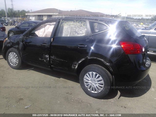 JN8AS58V98W134532 - 2008 NISSAN ROGUE S/SL BLACK photo 3