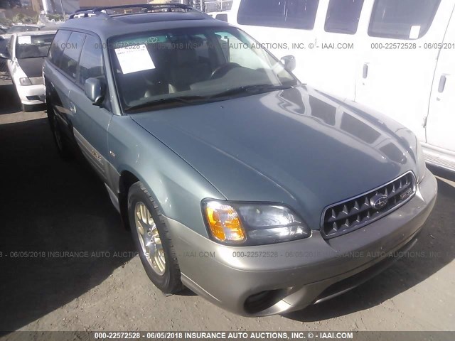 4S3BH896137603140 - 2003 SUBARU LEGACY OUTBACK H6 3.0 VDC Կանաչ լուսանկար 1