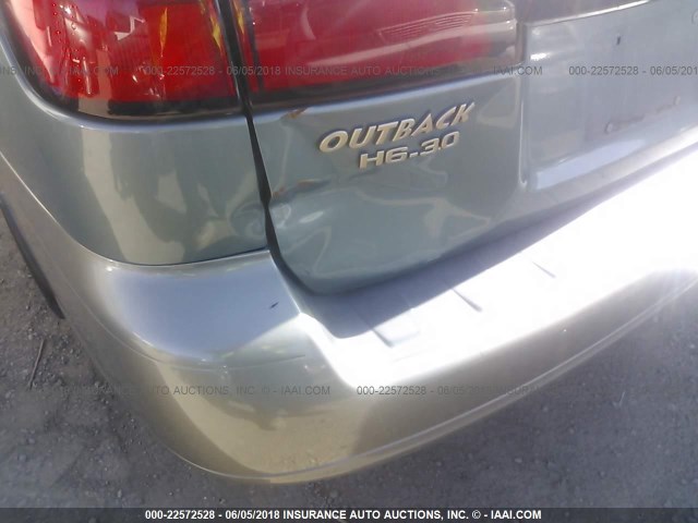 4S3BH896137603140 - 2003 SUBARU LEGACY OUTBACK H6 3.0 VDC Կանաչ լուսանկար 6