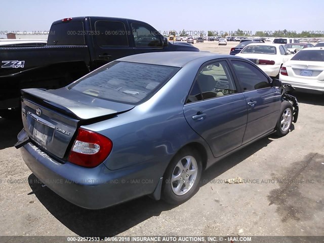 JTDBE30K820019802 - 2002 TOYOTA CAMRY LE/XLE/SE ღია ლურჯი ფოტო 4