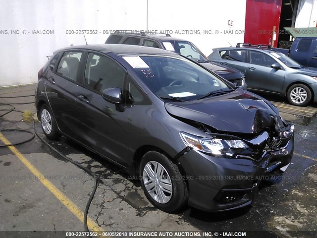 3HGGK5H48JM736410 - 2018 HONDA FIT LX GRAY photo 1