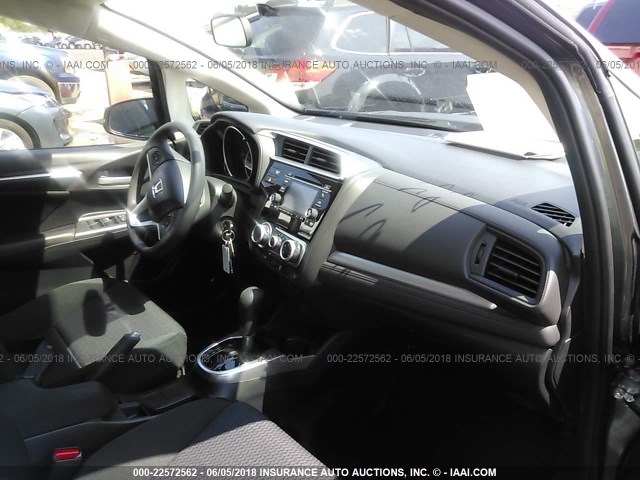 3HGGK5H48JM736410 - 2018 HONDA FIT LX GRAY photo 5