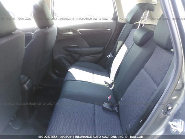 3HGGK5H48JM736410 - 2018 HONDA FIT LX GRAY photo 8