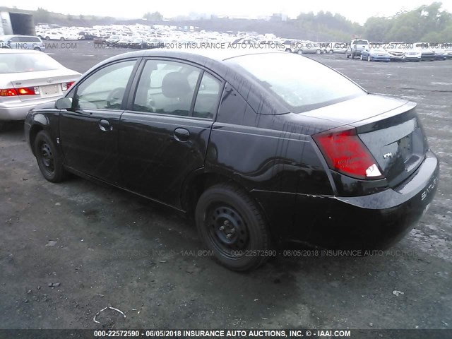 1G8AJ52F95Z166398 - 2005 SATURN ION LEVEL 2 BLACK photo 3