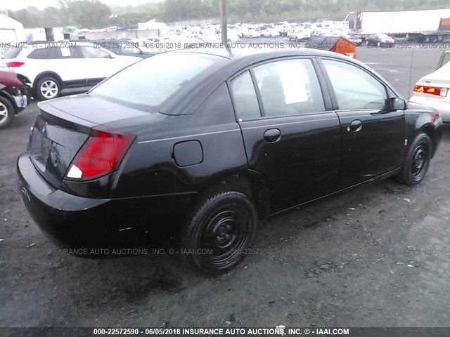 1G8AJ52F95Z166398 - 2005 SATURN ION LEVEL 2 BLACK photo 4