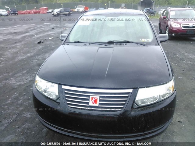 1G8AJ52F95Z166398 - 2005 SATURN ION LEVEL 2 BLACK photo 6