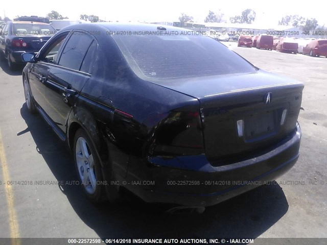 19UUA66266A053607 - 2006 ACURA 3.2TL BLACK photo 3