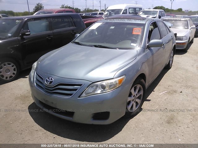 4T1BF3EK3BU627317 - 2011 TOYOTA CAMRY SE/LE/XLE GREEN photo 2