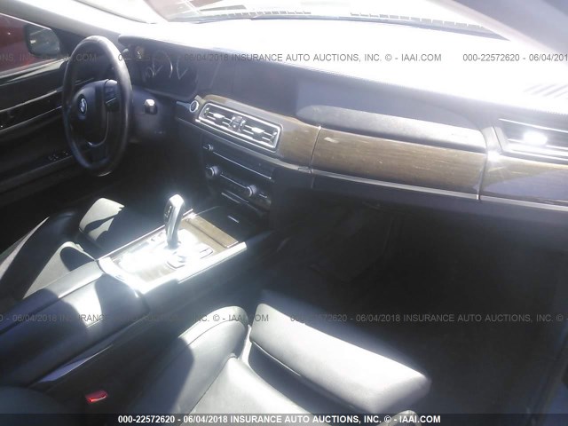 WBAKA83519CY33309 - 2009 BMW 750 I BLACK photo 5
