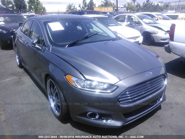 3FA6P0K96DR254499 - 2013 FORD FUSION TITANIUM GRAY photo 1