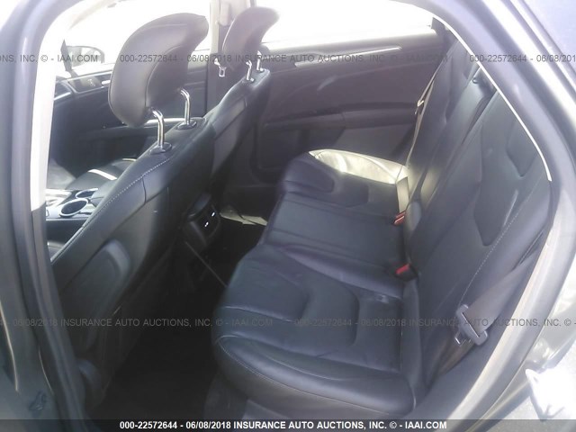 3FA6P0K96DR254499 - 2013 FORD FUSION TITANIUM GRAY photo 8