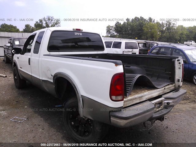 1FTNX20P54EB85942 - 2004 FORD F250 SUPER DUTY WHITE photo 3