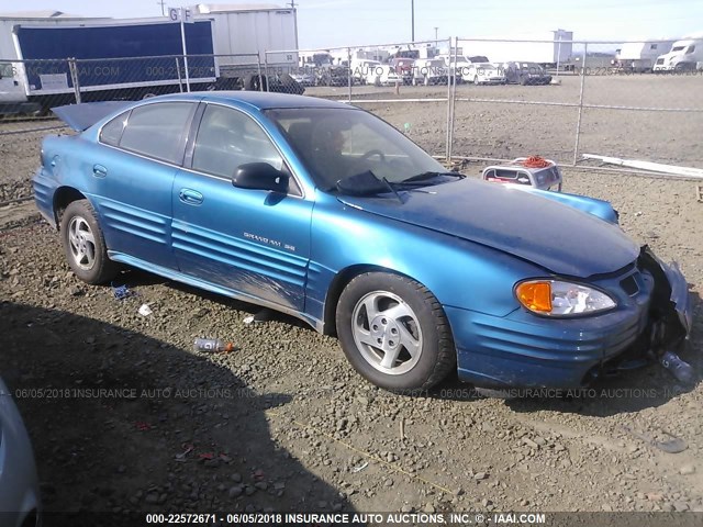 1G2NF52TXYM808292 - 2000 PONTIAC GRAND AM SE1 BLUE photo 1