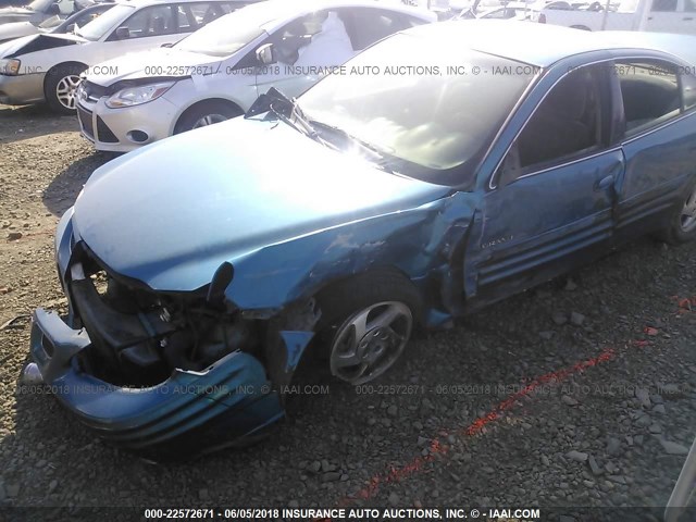 1G2NF52TXYM808292 - 2000 PONTIAC GRAND AM SE1 BLUE photo 6