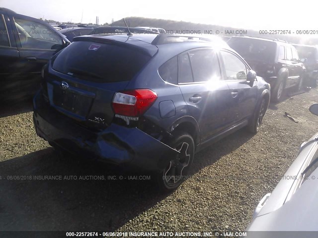 JF2GPACC6DH835342 - 2013 SUBARU XV CROSSTREK 2.0 PREMIUM BLUE photo 4