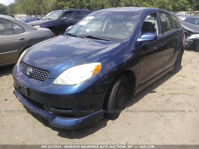 2T1KR32E23C132485 - 2003 TOYOTA COROLLA MATRIX XR BLUE photo 2