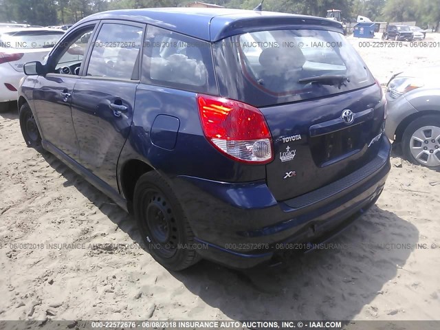 2T1KR32E23C132485 - 2003 TOYOTA COROLLA MATRIX XR BLUE photo 3