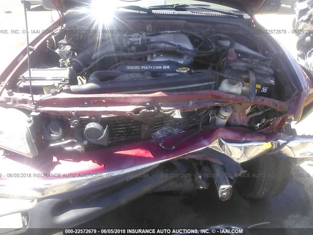 5TEGN92N73Z158403 - 2003 TOYOTA TACOMA DOUBLE CAB PRERUNNER MAROON photo 10