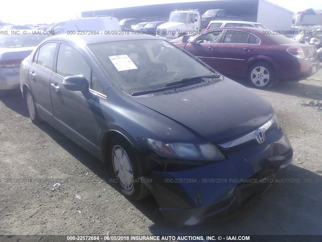 JHMFA36238S004821 - 2008 HONDA CIVIC HYBRID GRAY photo 1