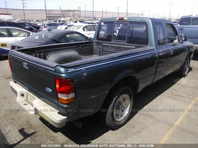 1FTCR14A6SPA69653 - 1995 FORD RANGER SUPER CAB GREEN photo 4