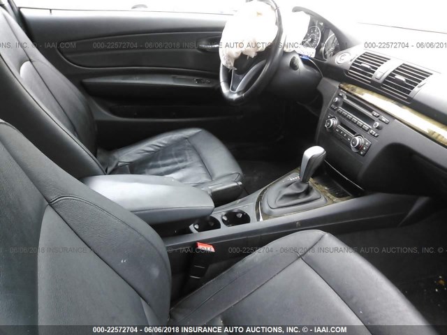 WBAUP9C56BVL90596 - 2011 BMW 128 I BLACK photo 5