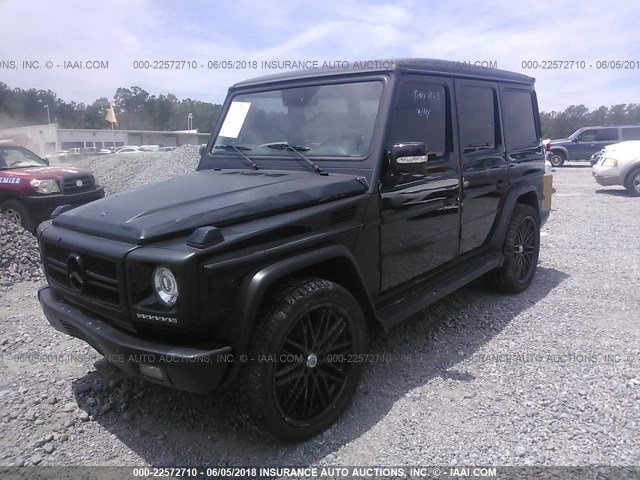 WDCYR49E85X158464 - 2005 MERCEDES-BENZ G 500 BLACK photo 2