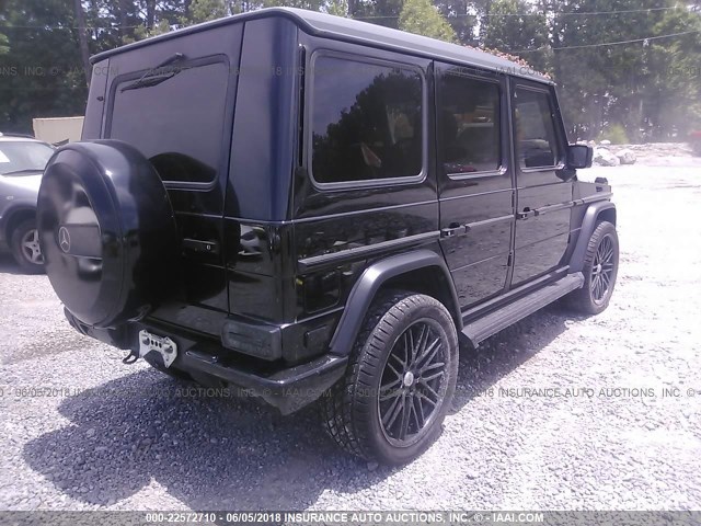 WDCYR49E85X158464 - 2005 MERCEDES-BENZ G 500 BLACK photo 4