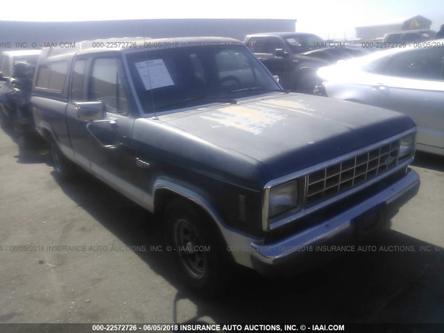 1FTCR14T1GPB83133 - 1986 FORD RANGER SUPER CAB BLUE photo 1