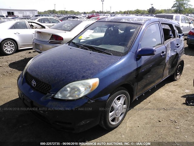 2T1KR32E33C026434 - 2003 TOYOTA COROLLA MATRIX XR BLUE photo 2